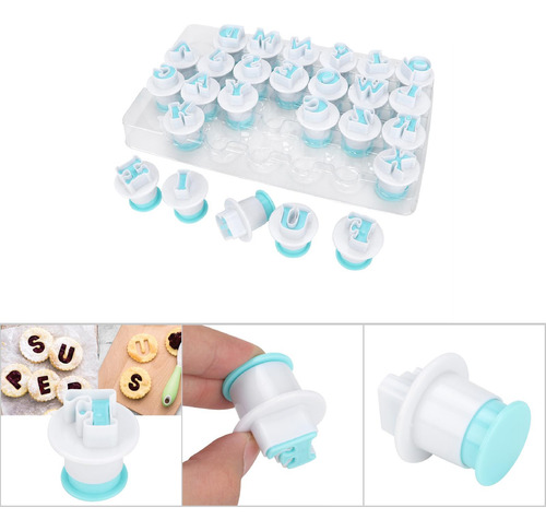 26pcs Molde Para Galletas Diy Con Forma De Letra