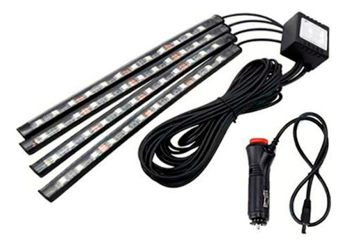 Luces Led Rgb Para Interior De Carro 8 Colores