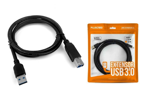Imagem 2 de 5 de Cabo Usb 3.0 Para Impressora A Macho X B Macho 3 Metros