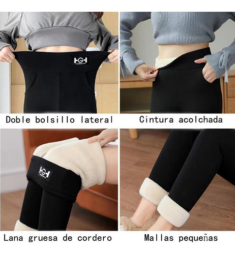 W Kit 2 Pantalones De Forro Polar Elástico Térmico Para