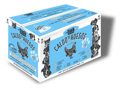 Baak Caldo De Huesos De Pollo - Caja Para Perros Y Gatos