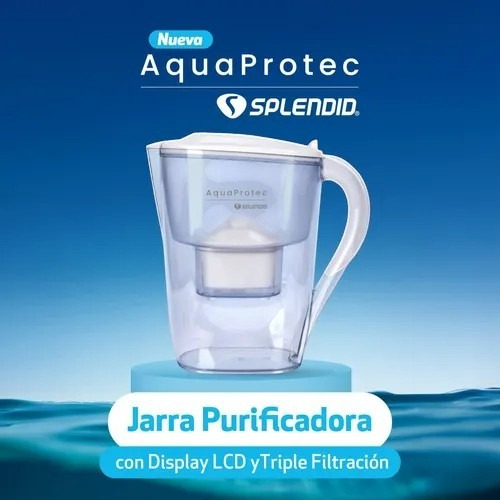 Jarra Purificadora Splendid, Display Lcd - Triple Filtración