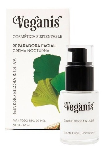 Veganis Crema Facial Nocturna Nueva Formula Antiage 30ml