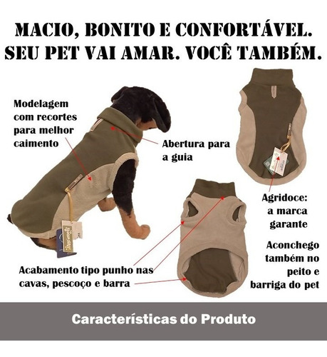 Imagem 2 de 10 de Roupa Roupinha Plush Sueter Soft Cachorro Peq E Med Porte M