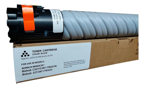 Toner Tn221, Tn323 Para Konica Biz C227/c287/227/287 Negro