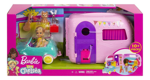 Boneca Barbie Club Chelsea Kit De Acampamento Mattel Fxg90