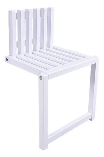 Silla Plegable De Madera Para Pared Con Patas De Apoyo