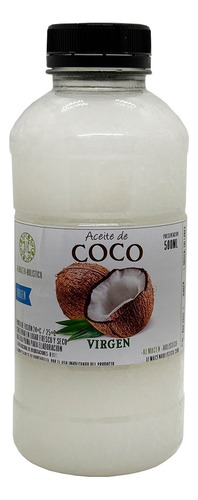 Aceite De Coco Extra Virgen Importado Aroma Puro 500ml
