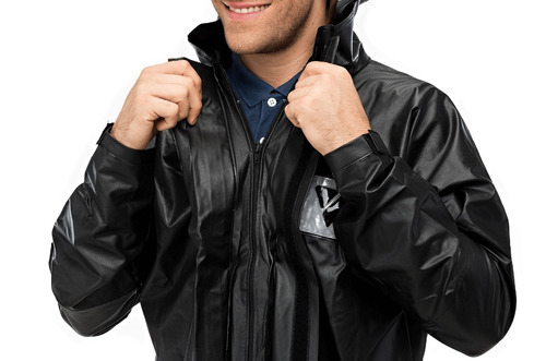 Capa De Chuva Masculina Pantaneiro Pvc Roupa Motoqueiro Moto
