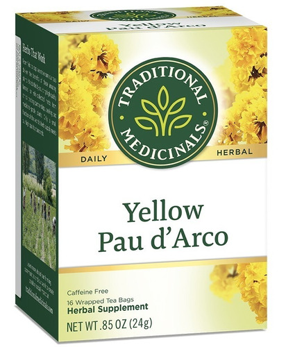 Té Orgánico Pau D´ Arco Amarillo 24g 16 Bolsas Se