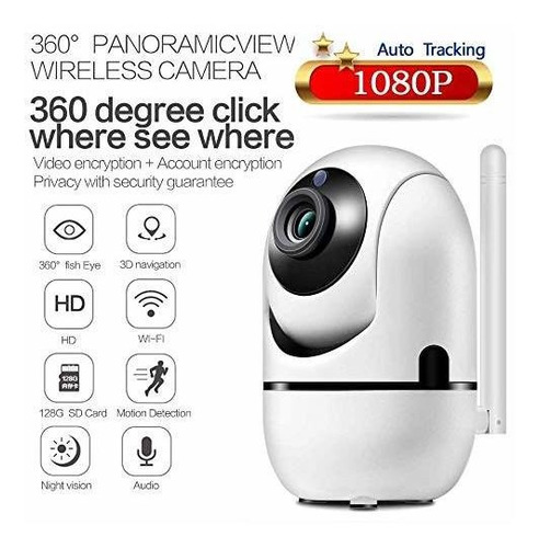 1080p Wifi Camara Ip Inalambrica Monitor De Bebe Con Hd Cama