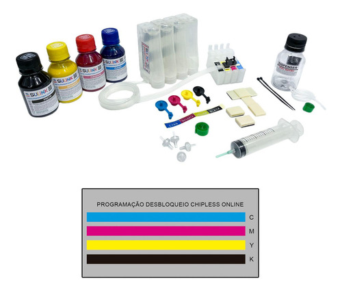 Bulk Ink Epson Xp-431 Com Tinta Pigmentada + Desbloqueio