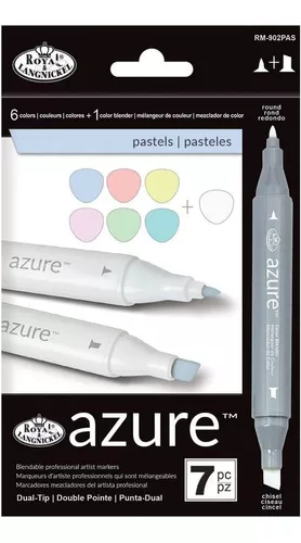 Azure Marker Set 7/Pkg-Pastel Colors