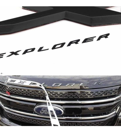 Emblema Capot Explorer 2011 Al 2020 Metal Con Relieve Negras