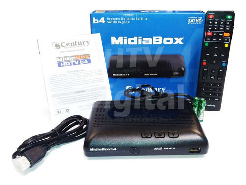 Receptor Midia B3 Century Digital Hd P/parabólica
