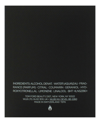 Perfume Tom Ford Eau D'ombre Leather Edt 50 Ml Para Hombre
