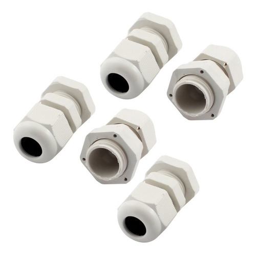 Kit 5 Conector Glándula Plástico Impermeable Pg9