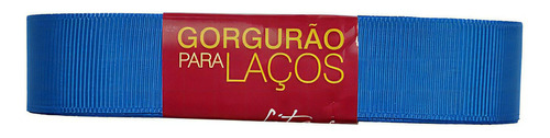 Fita De Gorgurão Para Laço 22mm Progresso Nº5 Com 10 Metros Cor Azul Royal