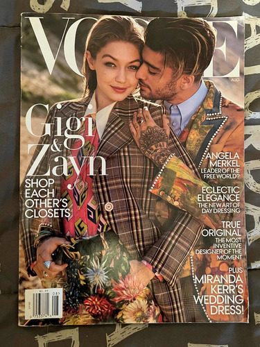 Revista Vogue Zayn Y Gigi Hadid De Colección One Direction