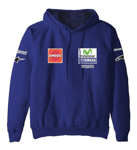 Buzo Canguro Estampado Motogp Yamaha Movistar