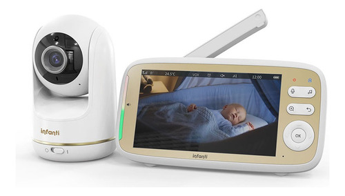 Video Monitor 803 Infanti Blanco Con Camara Giratoria Blanco