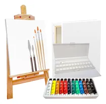 Comprar Kit Pintura Completo Atril, 2 Bastidores, Pinceles.