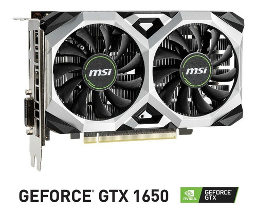 Imagen 6 de 8 de Tarjeta de video Nvidia MSI Ventus XS GeForce GTX 16 Series GTX 1650 GEFORCE GTX 1650 D6 VENTUS XS OC OC Edition 4GB