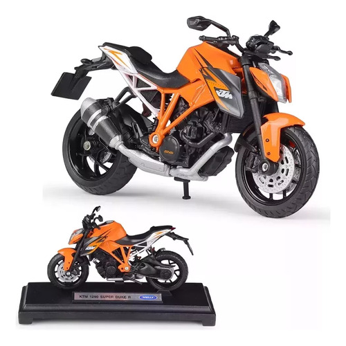 Bicicleta De Carretera Super Duke R En Miniatura De Metal 1/