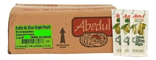 Aceite De Oliva Virgen Abedul Individual (198 Pouch X 8 Cc)