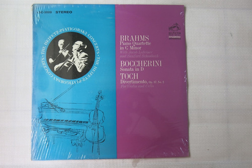 Vinyl Vinilo Lp Acetato Brahms Piano Quartette In C Minor 