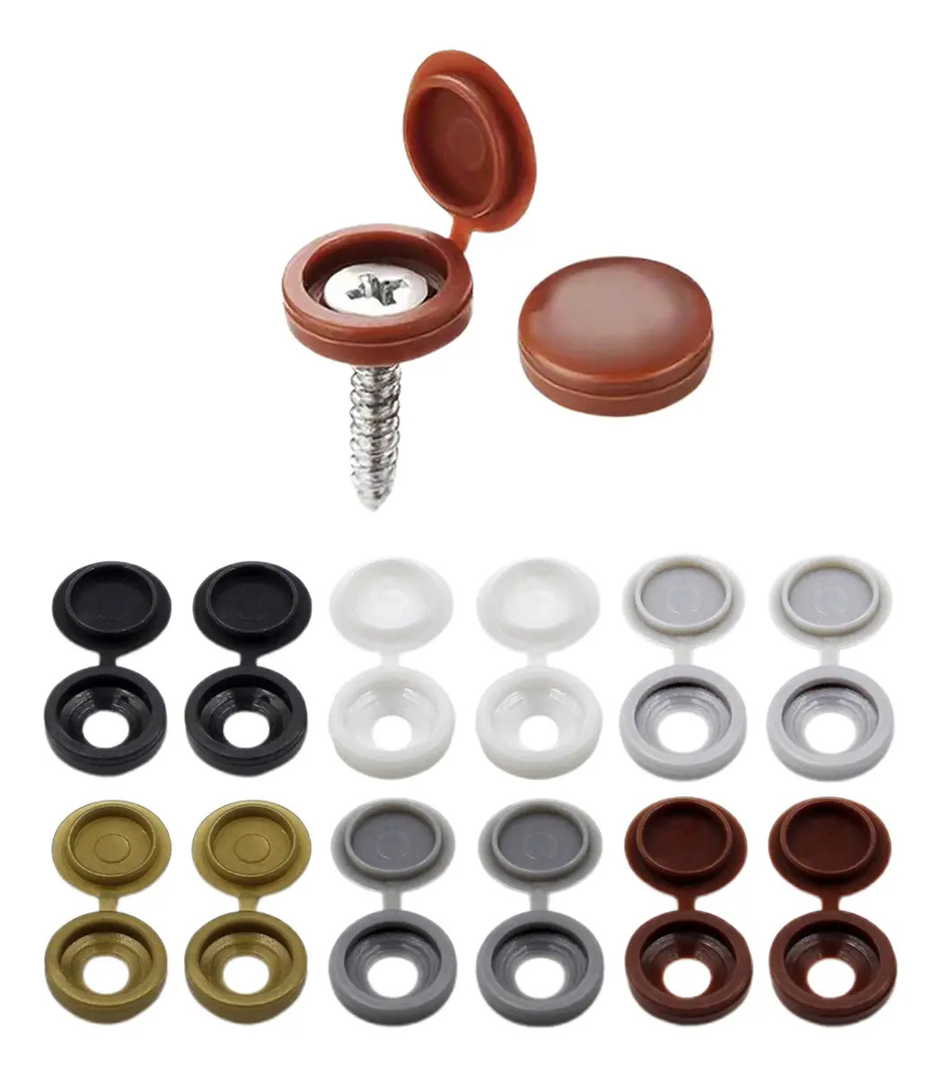 Kit 12 Capas Tampas Acabamento Para Esconder Parafuso