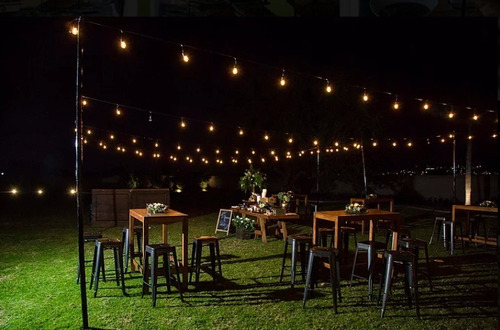 Imagen 3 de 4 de Serie 24 Focos Led Luces Vintage Para Exterior 14.6 Mtrs