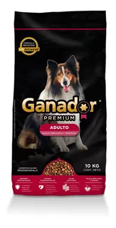 Alimento Para Perro Ganador Premium Adulto 10kg.