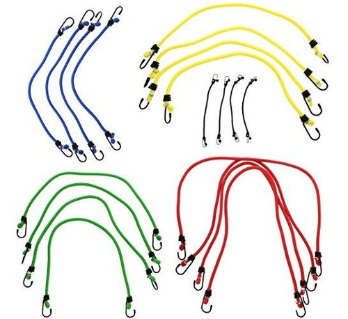 Cuerdas Elásticas Para Bu Abn Bungee Cords - Juego De 20 Cue