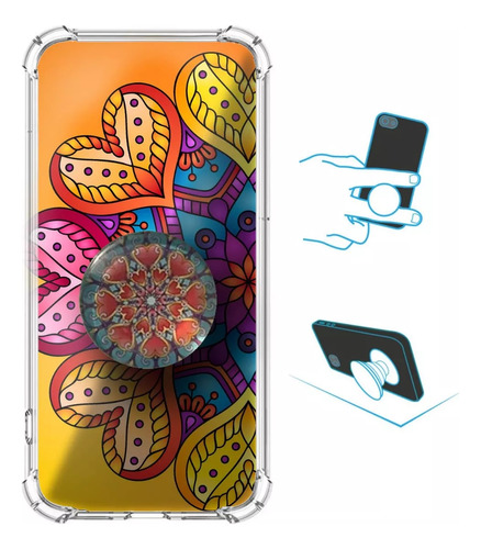 Carcasa Popsocket Mandala Para Xiaomi Redmi 10a