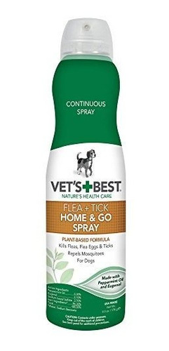 Vets Best Flea And Tick Home Y Go Spray 63 Oz Fabricado En E