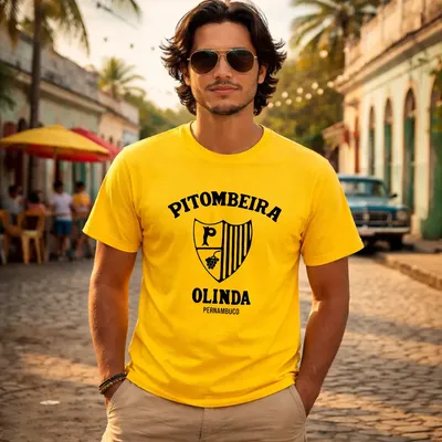 Camiseta Premium Unissex The Movie Pitombeira Brasil Amarela