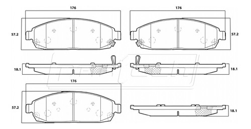 Balatas Jeep Grand Cherokee 2005 - 2009 4.7l V8