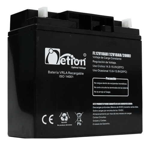 Imagen 2 de 2 de Respaldo Electronico Bateria 12voltios 18amperios 12v 18ah