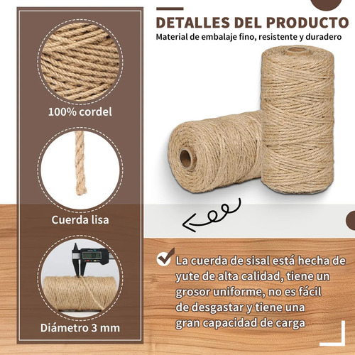 Cordon Algodon Natural Macramé Cordon Algodon 3 Mm X 200 M D