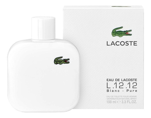 Perfume Lacoste Blanc-pure 100ml Edt Caballero Original