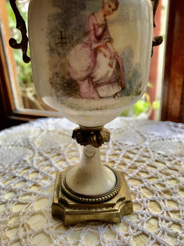 Imagen 5 de 10 de Antigua Pequeña Ánfora De Porcelana Francesa Sevres