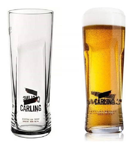 Set De 24 Vasos Para Cerveza Pasabahce Pilsner Carling 590ml