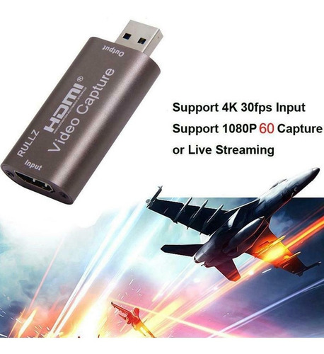 Imagen 6 de 10 de Capturador Video Hdmi A Usb Laptop Pc Graba En Vivo 720x480
