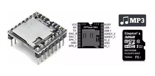 Reproductor Dfplayer Mp3 Arduino