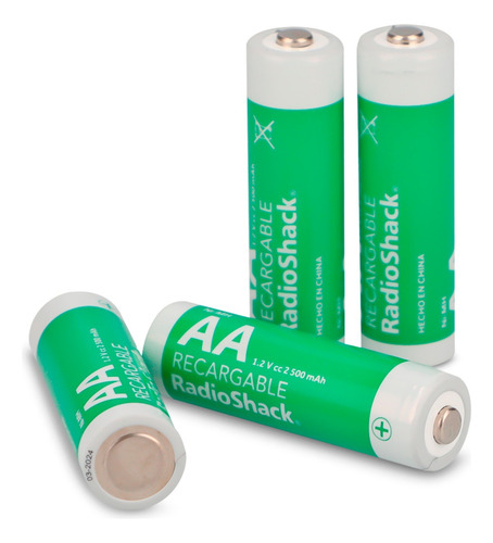Baterías Recargables Ni Mh Aa 2500 Mah 4 Piezas Radioshack