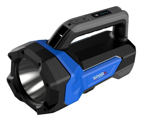 Lanterna Tatica Holofote 1000 Lumens Bateria De Alta Duração Cor da lanterna Preto e azul Cor da luz Branca