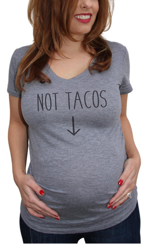 Tacos Or Not Tacos Parejas Camisas De Anuncio De Maternidad 