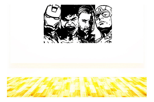 Vinilos Pared Adhesivo Decorativo Marvel Avengers 60cms 