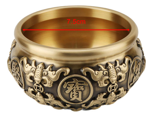 Tigela De Cornucópia Da Bacia Do Da Fortuna Chinesa 7,5 Cm